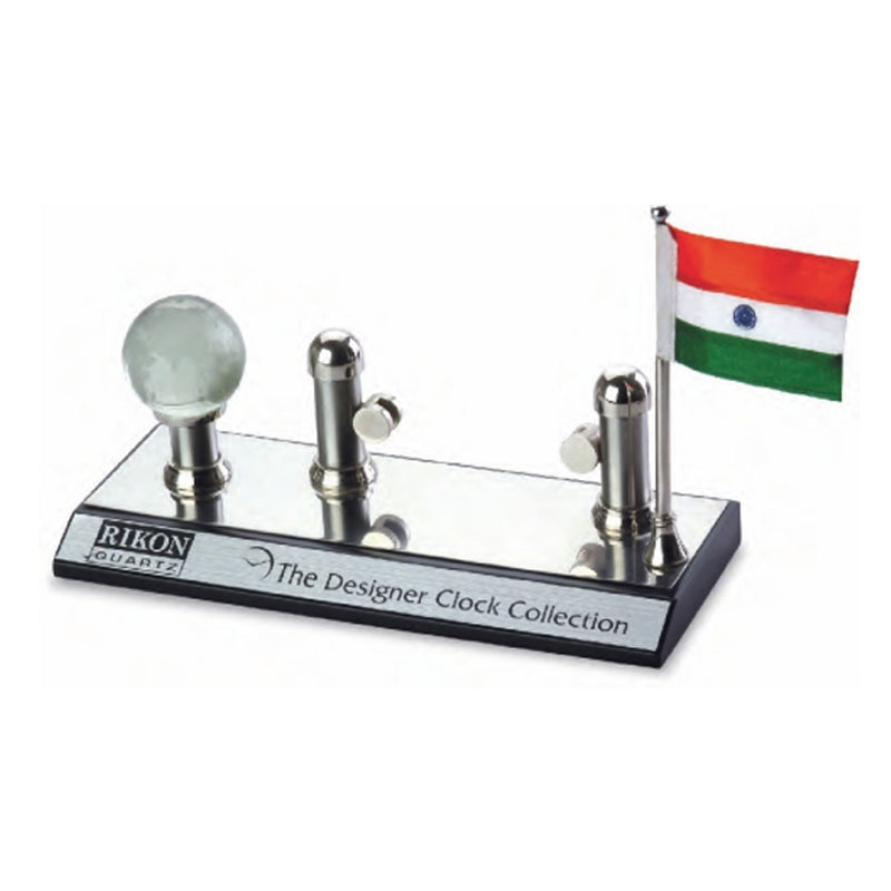 3 in 1 Name Card, Flag, Globe